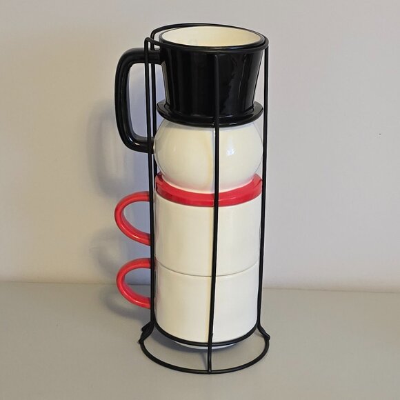 Rae Dunn Frosty The Snowman Stacking Mugs - Picture 2 of 3